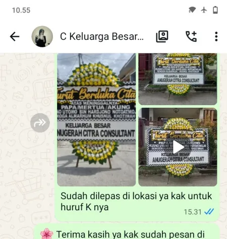 Pengiriman Papan Bunga Duka Singakerta Krangkeng